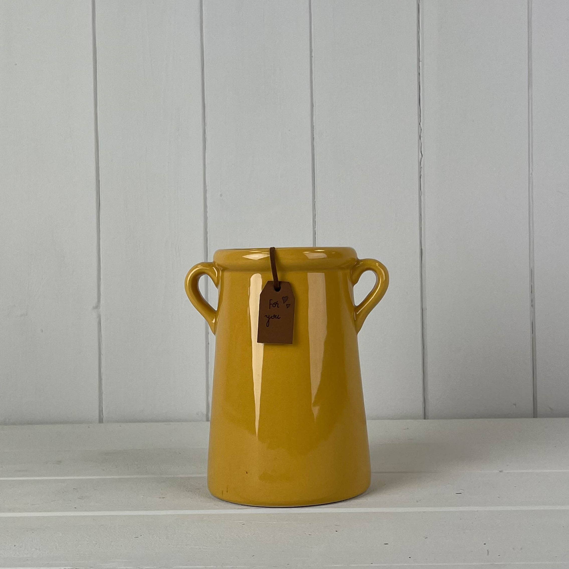 Burnt Yellow Vase