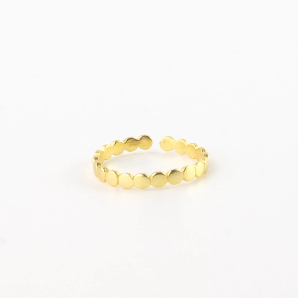 Dainty Circle Adjustable Ring