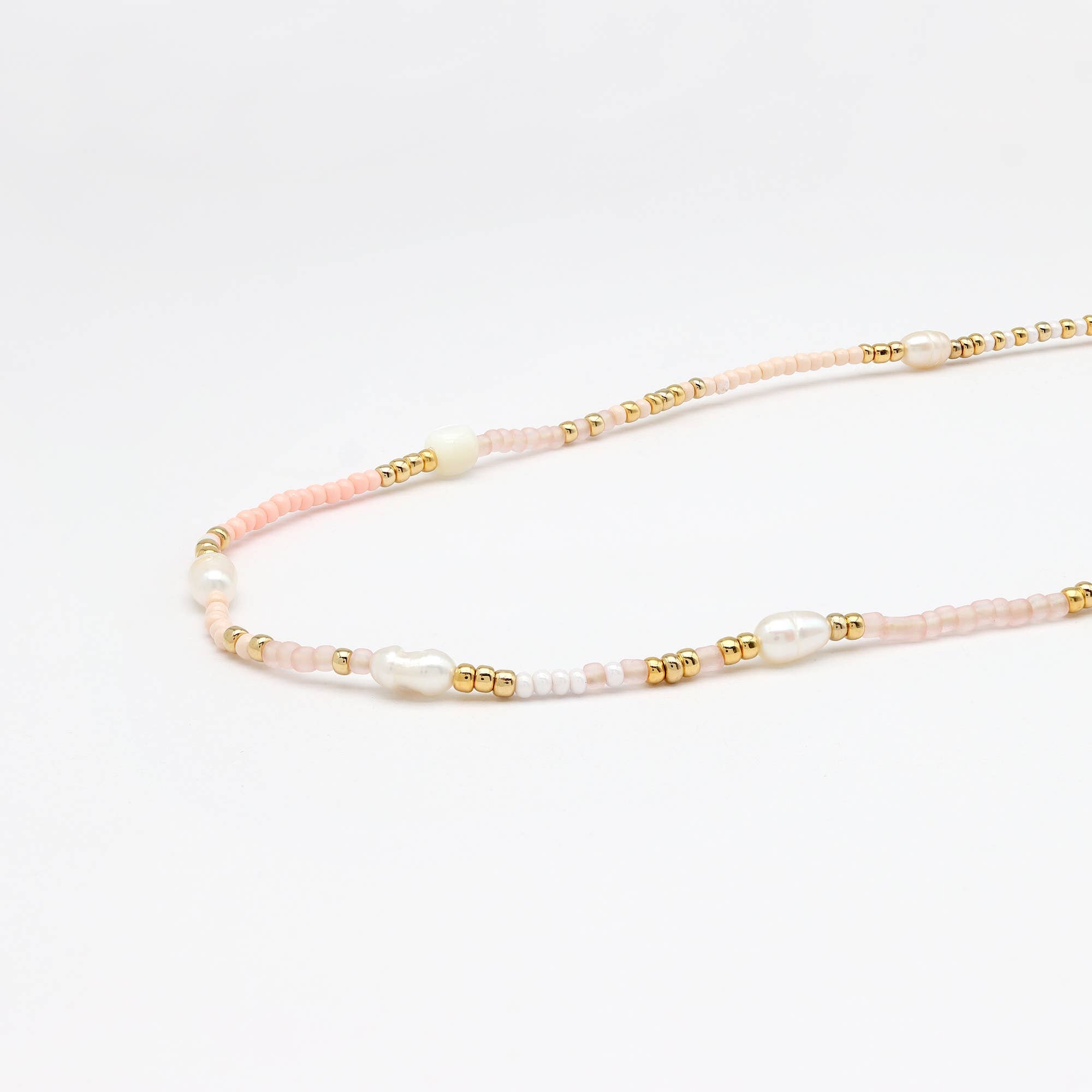 Cinta Pearl Beaded Surf Necklace