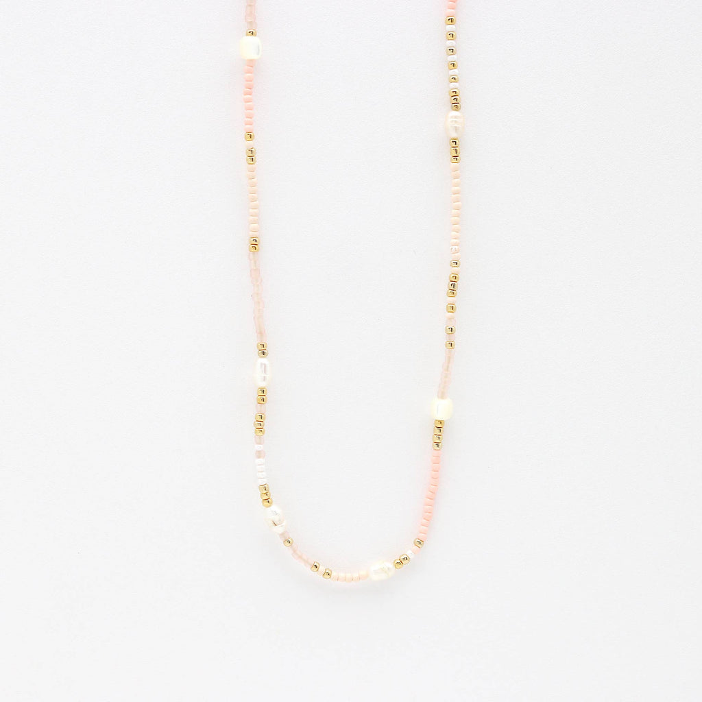 Cinta Pearl Beaded Surf Necklace