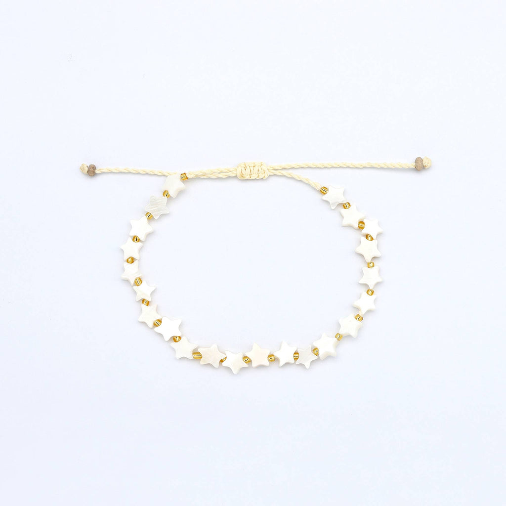 Cahaya Adjustable Beaded Bracelet Heart/Star