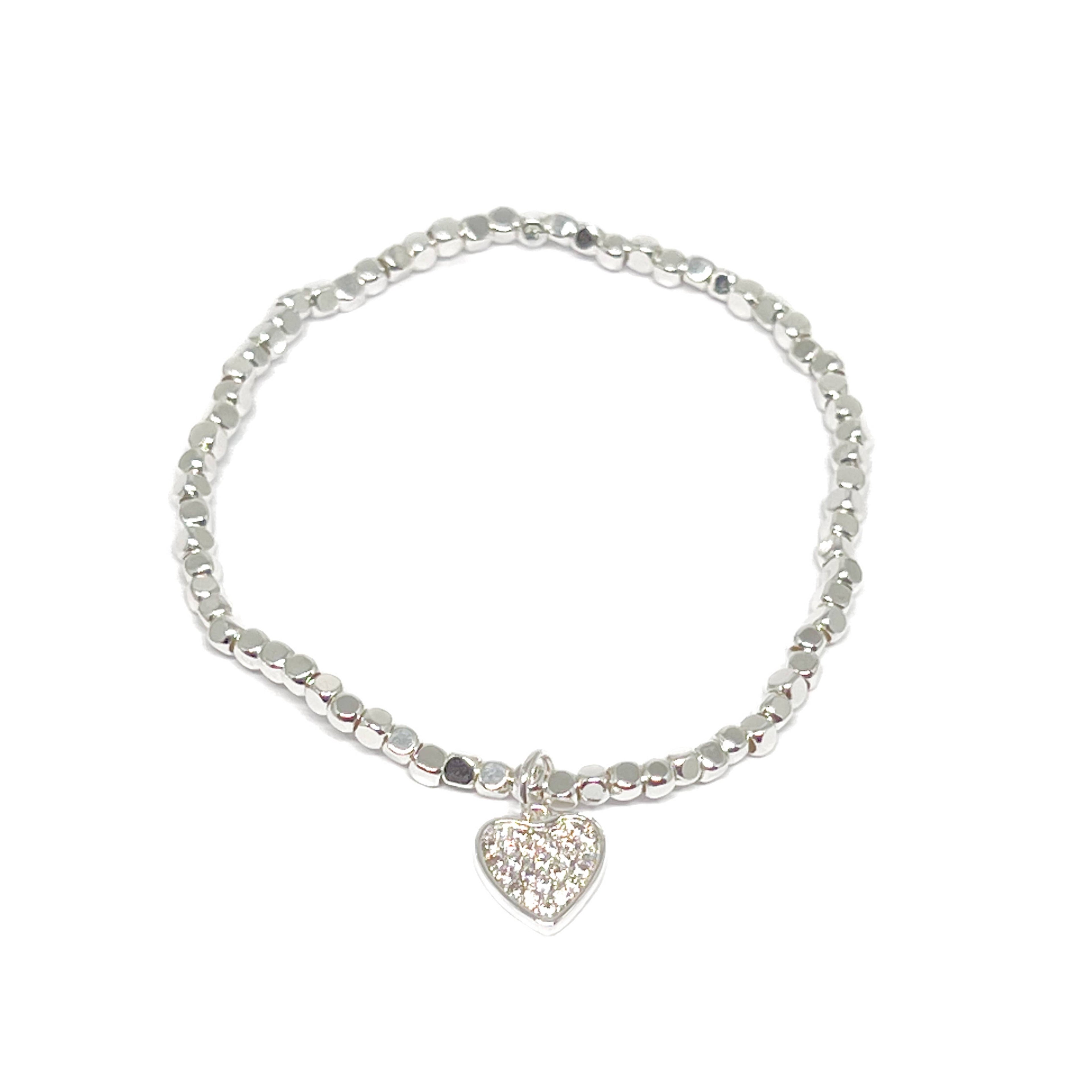 Aria Heart Bracelet - Silver