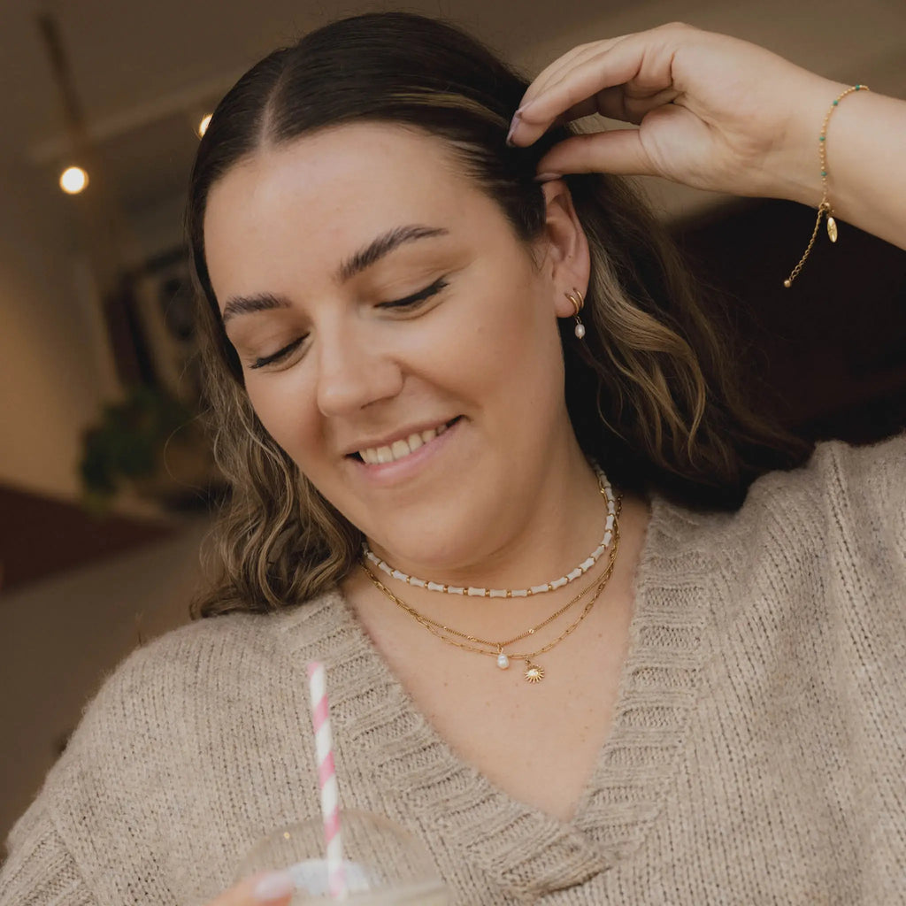 Sun Charm Necklace | Stainless Steel