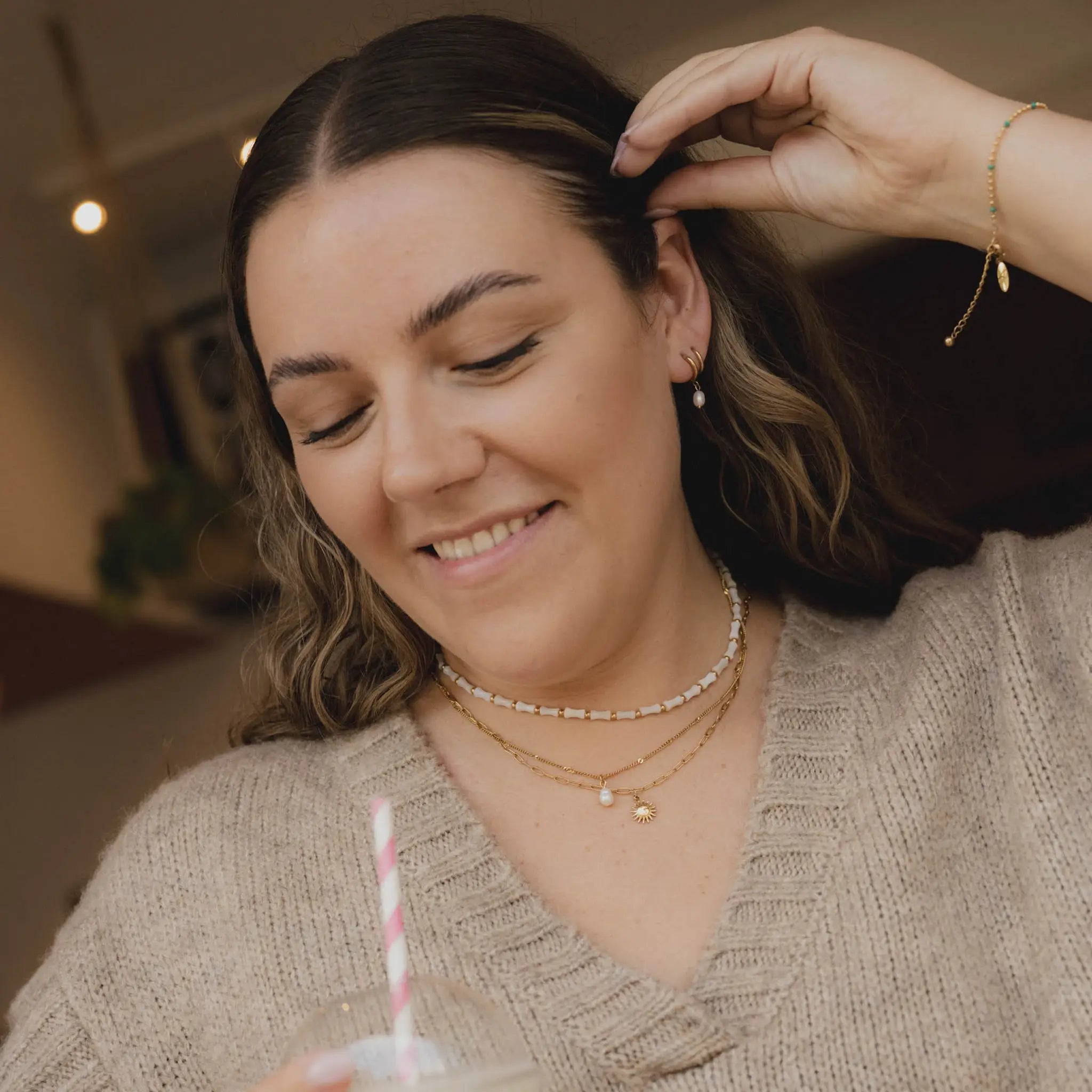 Sun Charm Necklace | Stainless Steel