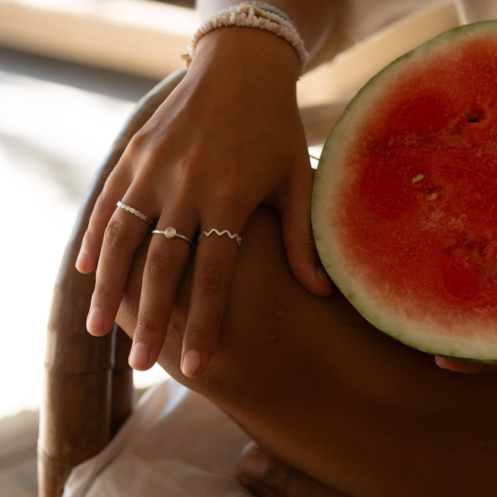 Dainty Circle Adjustable Ring