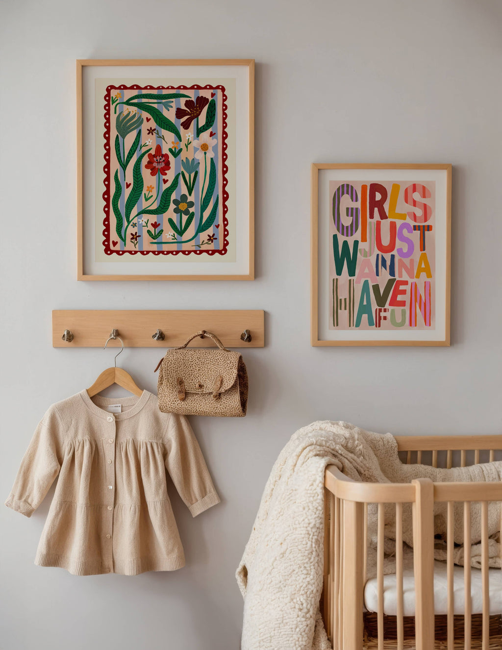 A3 Boho Flower Print by Kate Fox 