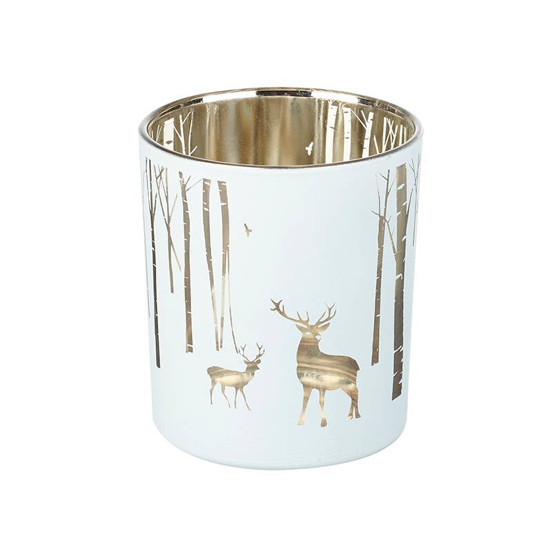 MEDIUM SILVER STAG T LIGHT HOLDER