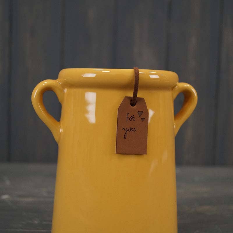 Burnt Yellow Vase