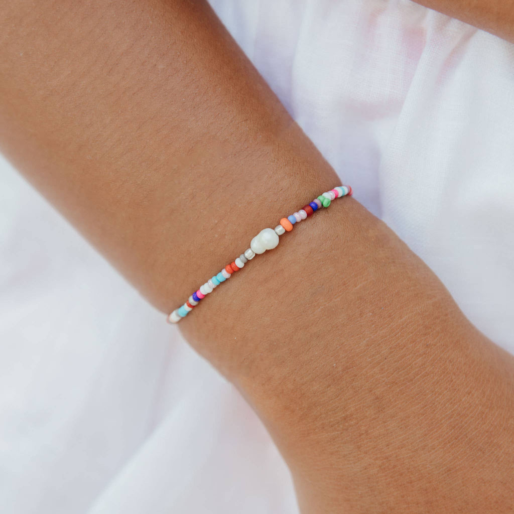 Matira Freshwater Pearl Beaded Bracelet