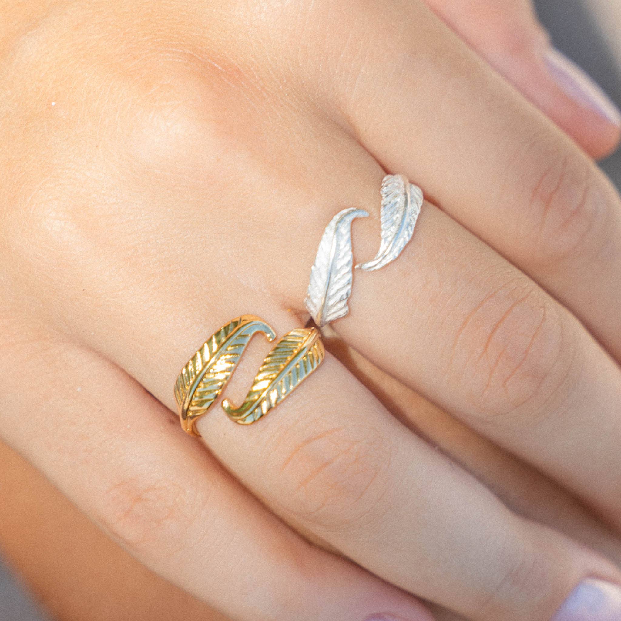 Bocca Feather Ring