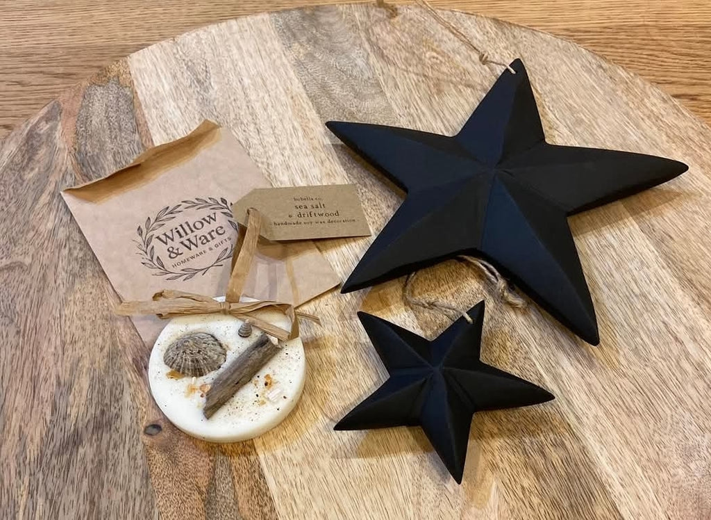 Small Black Wooden Nordic Star