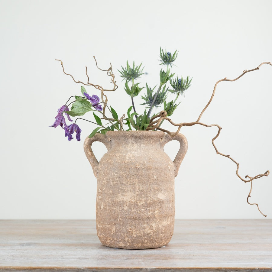 Rustic Vase with Handles