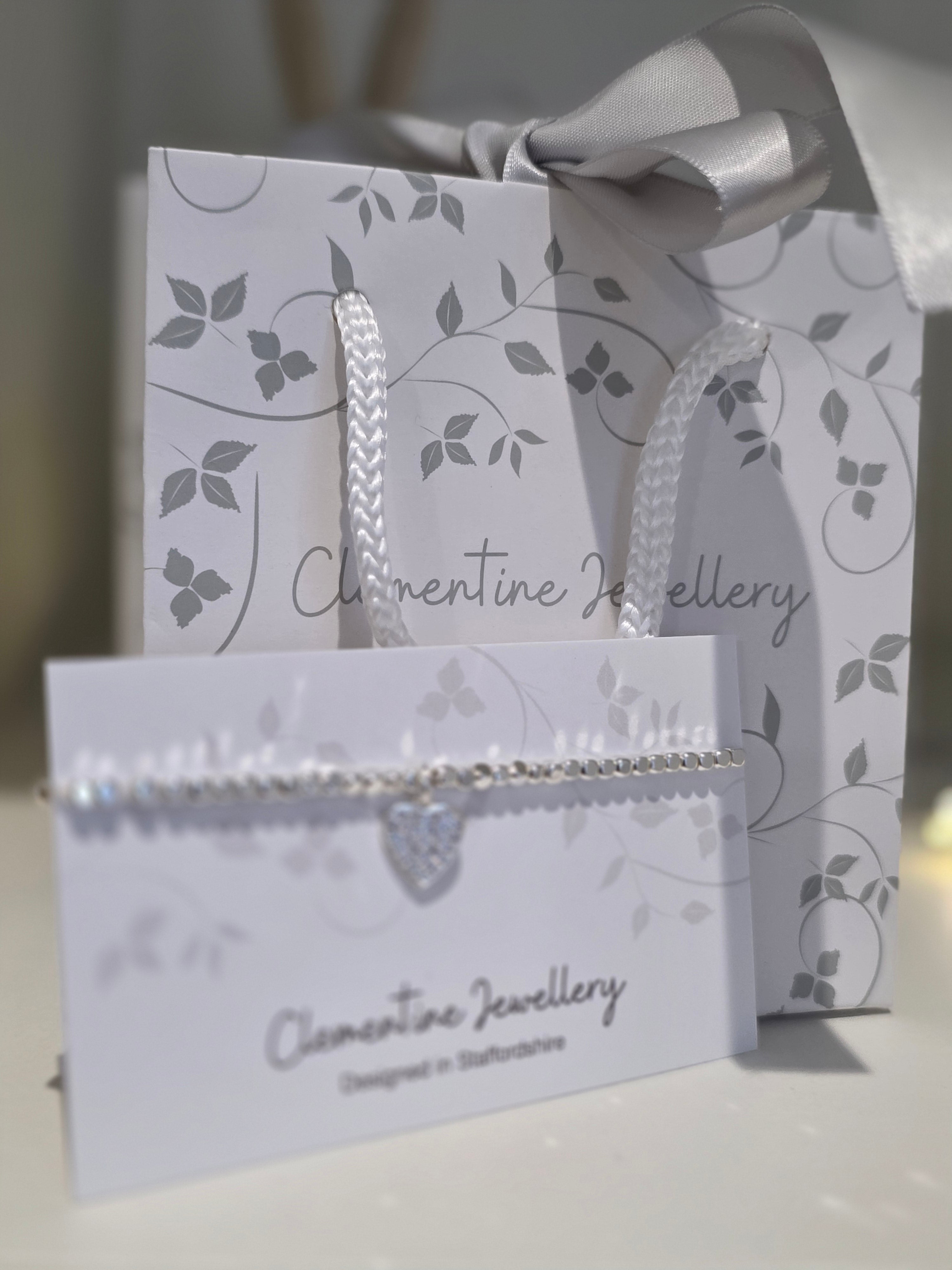 Aria Heart Bracelet - Silver