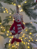 Hanging festive mouse