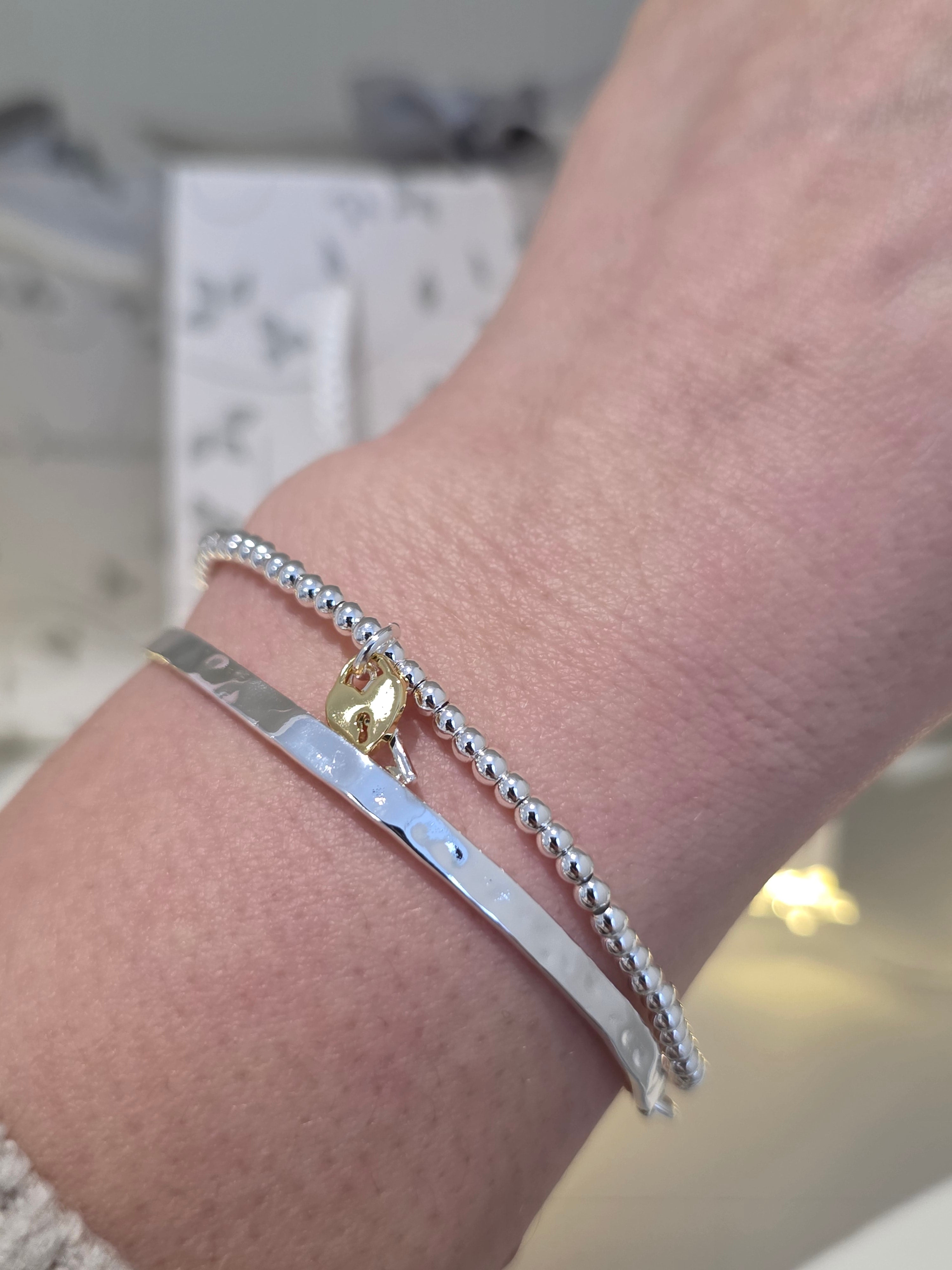 Kiko Lock & Key Bracelet - Gold