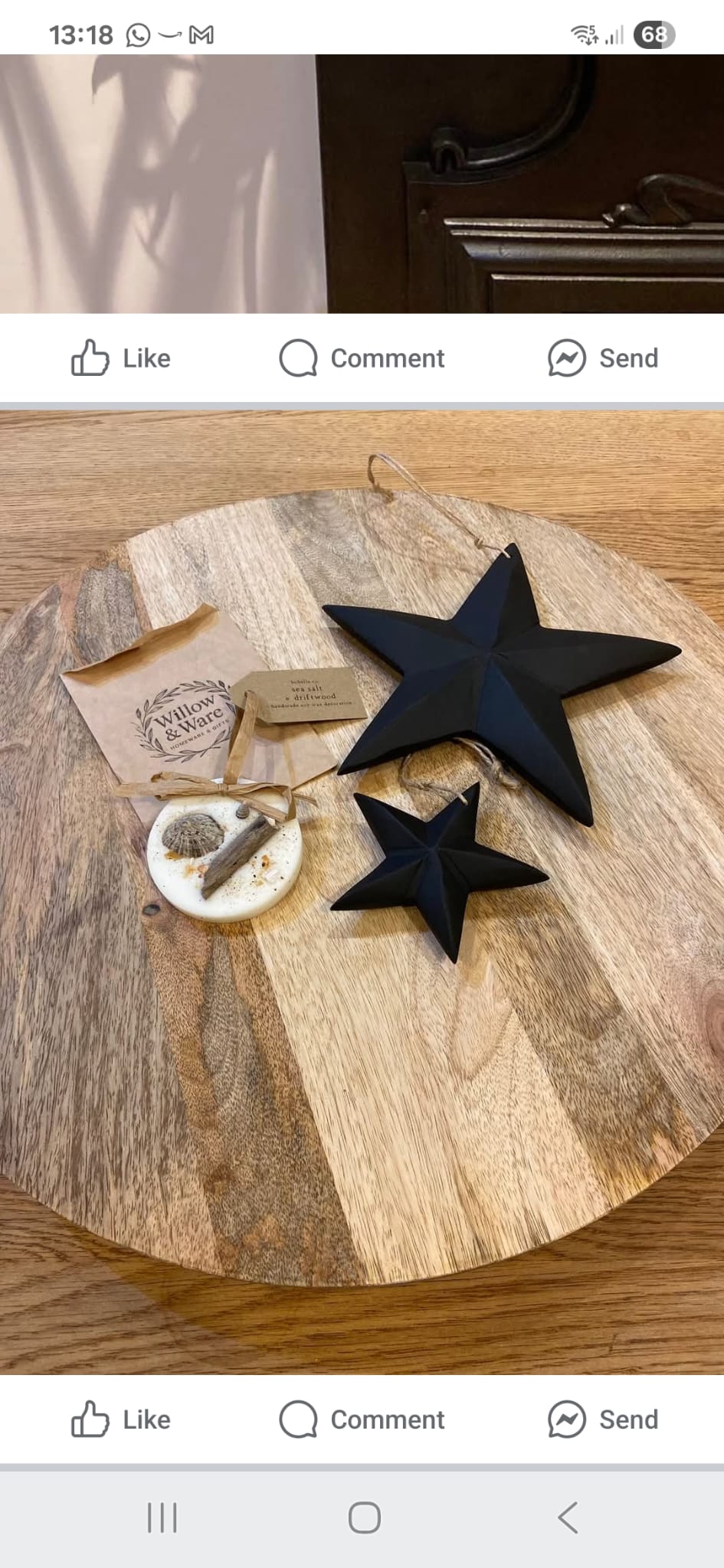 Scented Seaside Decorations in
Sea Salt & Driftwood