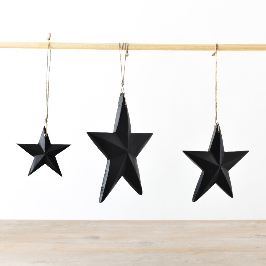Large Hanging Black Nordic Star