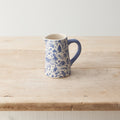 Small Blue Hare Floral Jug, 9cm